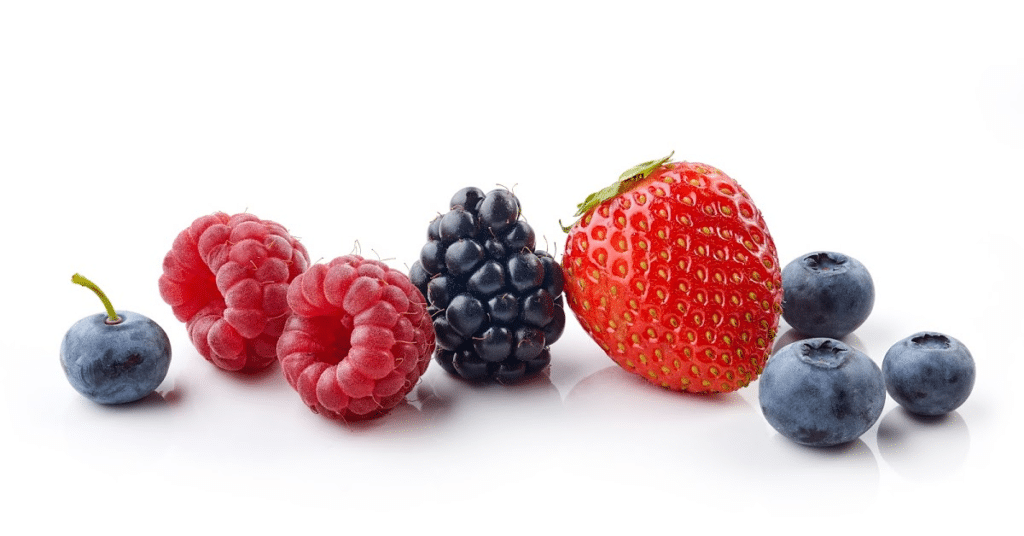 A cluster of antioxidant-rich berries